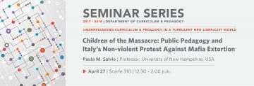 Children of the Massacre: Public Pedagogy and Italy’s Non-violent Protest Against Mafia Extortion