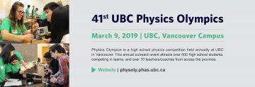 41st UBC Physics Olympics