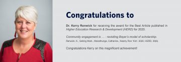 Congratulations to Dr. Kerry Renwick