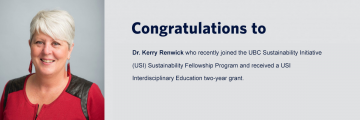 Dr. Kerry Renwick Receives a 2021 USI Interdisciplinary Education Grant