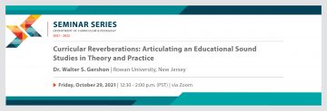 Curricular Reverberations: Articulating an Educational Sound Studies in Theory and Practice