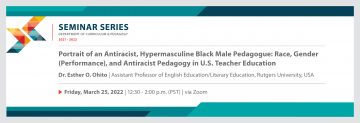 Portrait of an Antiracist, Hypermasculine Black Male Pedagogue: Race, Gender (Performance), and Antiracist Pedagogy in U.S. Teacher Education
