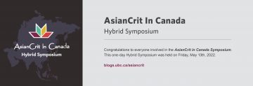 Congratulations | AsianCrit in Canada Symposium