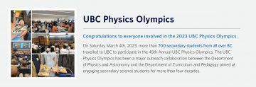 45th Annual UBC Physics Olympics
