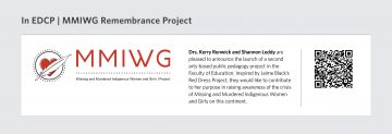 In EDCP | MMIWG Remembrance Project