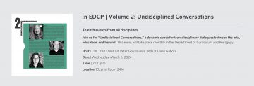 In EDCP | Volume 2: Undisciplined Conversations