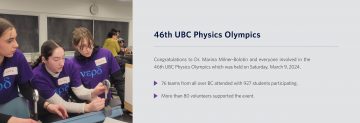 46th Annual UBC Physics Olympics