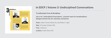 In EDCP | Volume 3: Undisciplined Conversations