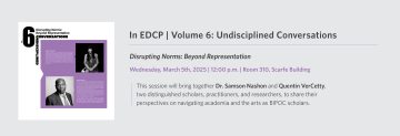 In EDCP | Volume 6: Undisciplined Conversations